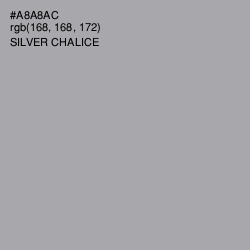 #A8A8AC - Silver Chalice Color Image